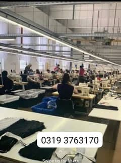 Garments factort staff require male female