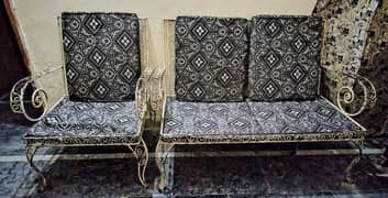 Iron 4 seater sofa set