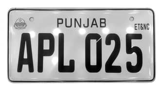 Applied for 2025 number plate Punjab Embossed