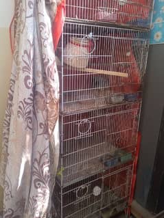 4 portions big cage for birds as well as hens