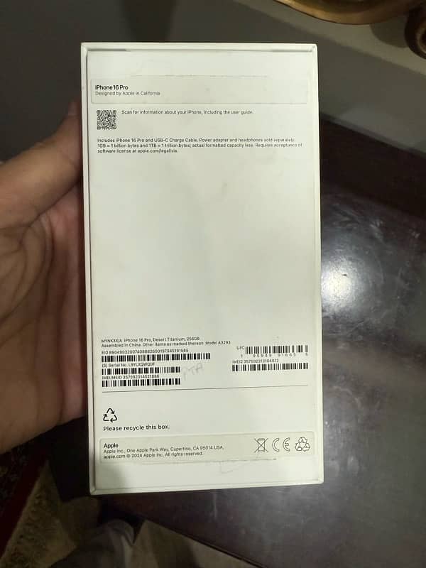 IPHONE 16 pro  PTA approved 2