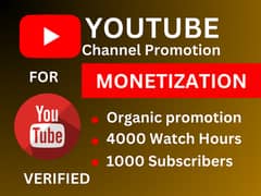 Youtube Channel Monetize 1k Subscribers and 4k Hours Watch time