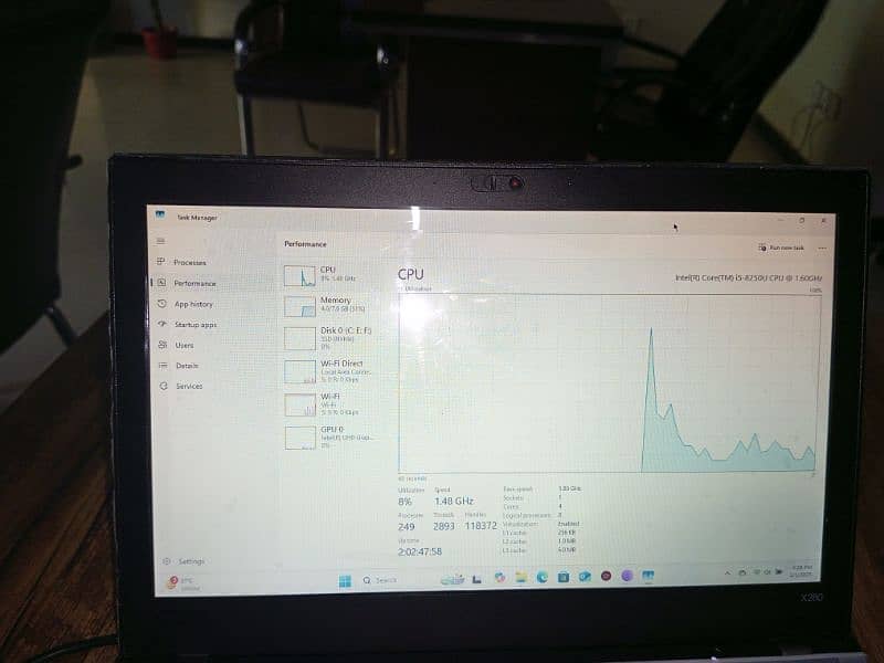thinkpad x280 core i5 8th gen 0