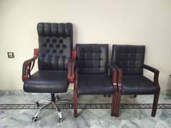 Pair of office chairs