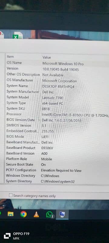 model latitude 7390 0