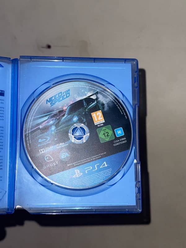 need for speed Ps4 Disc 1