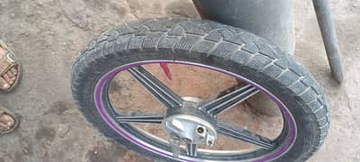 Alloy rims Honda 125 with tubeless tires