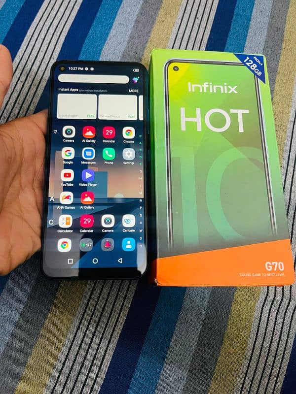 infinix hot10 with box 0