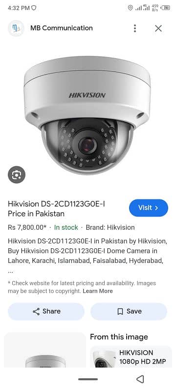 Hik vison Camera 2.8mm 0