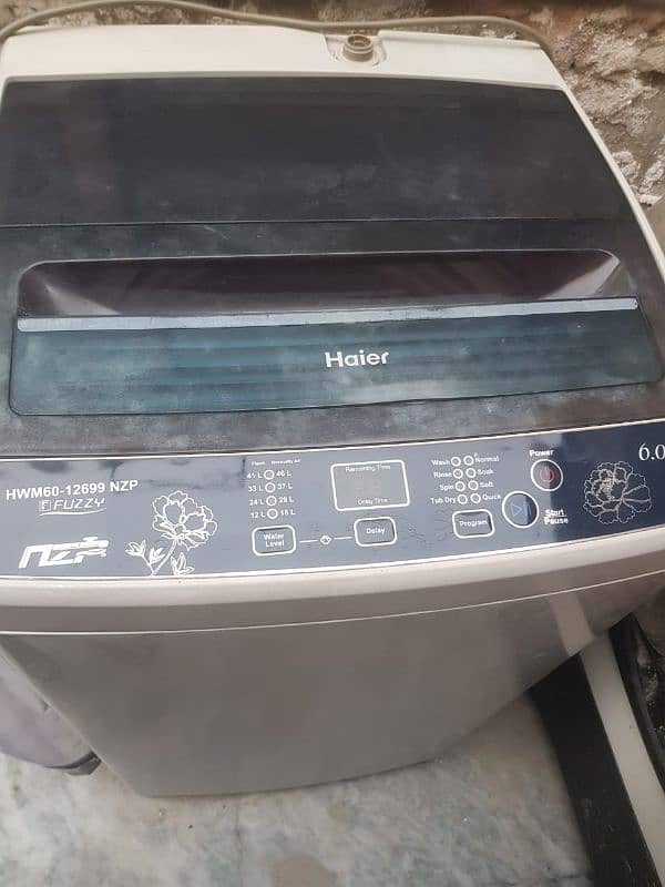 haier washing machine fully loaded 0