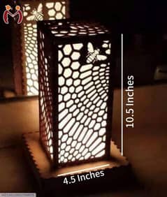 3D Laser Cutting Wooden Lamp.