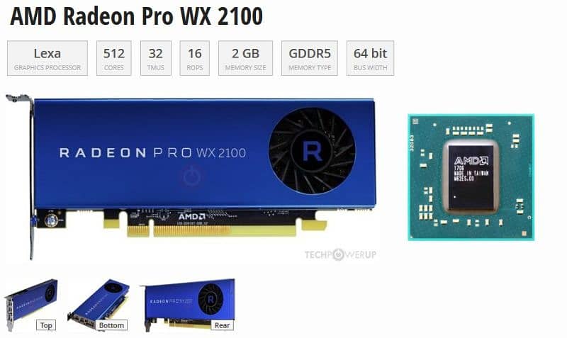 Amd Radeon pro wx 2100 1