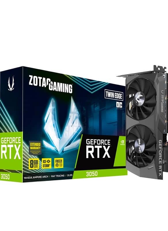 ZOTAC Gaming GeForce RTX 3050 OC Edition 8GB Powerfull Gaming 0