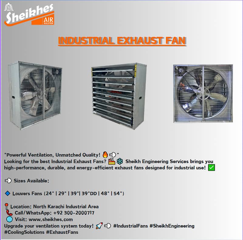 Heavy-Duty Industrial Exhaust Fans for Sale – Best Prices in Pakistan 5