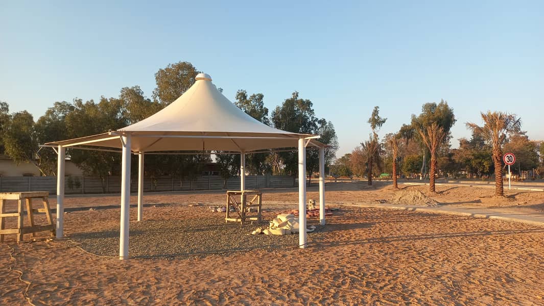 Tensile Shades|Porch Sheds/Marquee Sheds /Pre Febricated/car parking s 7