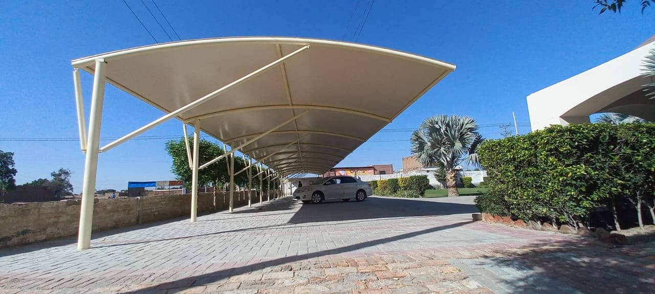 sheds \ fiberglass sheds \ tensile shades \ car parking shed \ shade 1