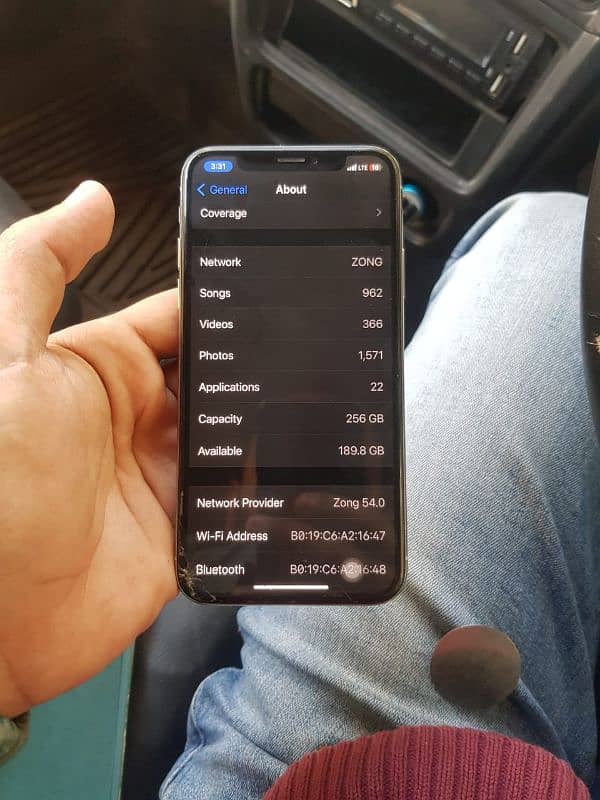 iPhone x 256gb pta official prove 87 health 0