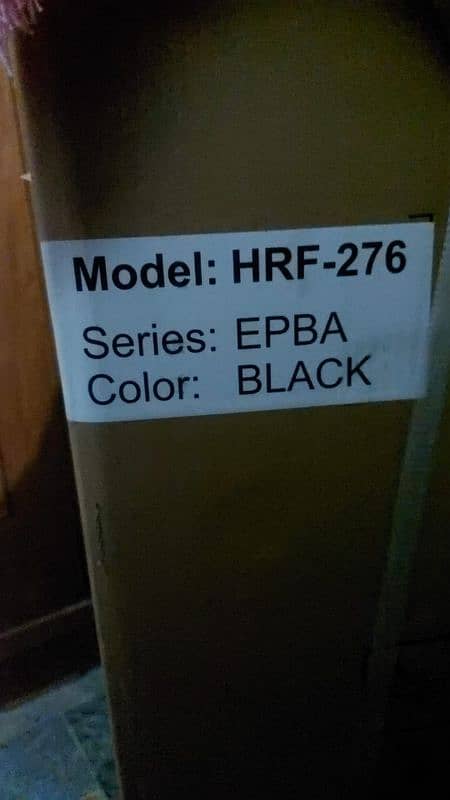 Haier Refrigerator HRF-276 Black Color Brand New Dabba Pack (Not Used) 0