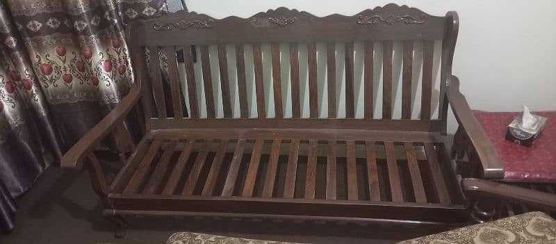 5 Seater Wooden Sofa Sheesham Wood soffa 5