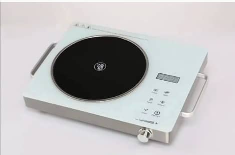 Portable Electric Stove - 1 Pc Stainless Steel Cooktop for Indoor and 0