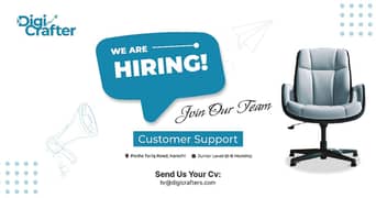 WE ARE HIRING Sales Customer Support