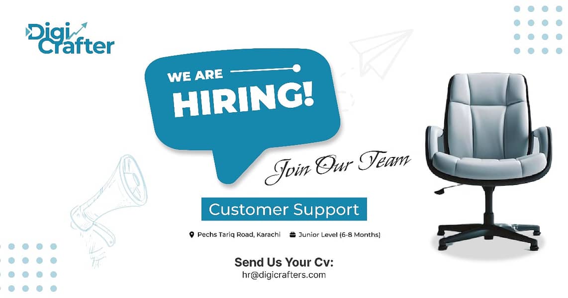 WE ARE HIRING Sales Customer Support 0