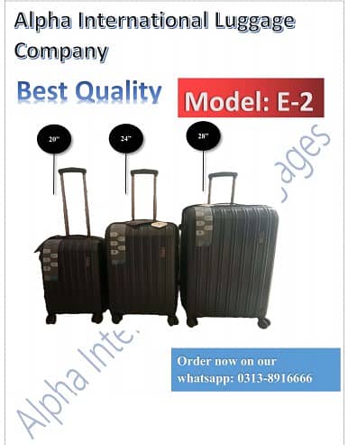 Luggage Bag | Travel Suitcase | Rolling Trolley Bag | Hard Shell |E2 0