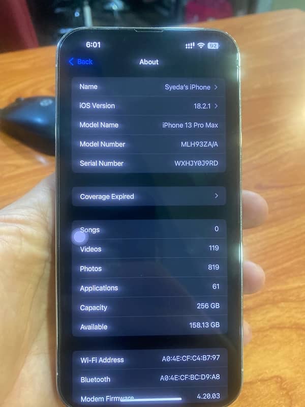 iphone 13 pro max pta approve water pack 256gb 8