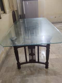 glass dining table available for sale