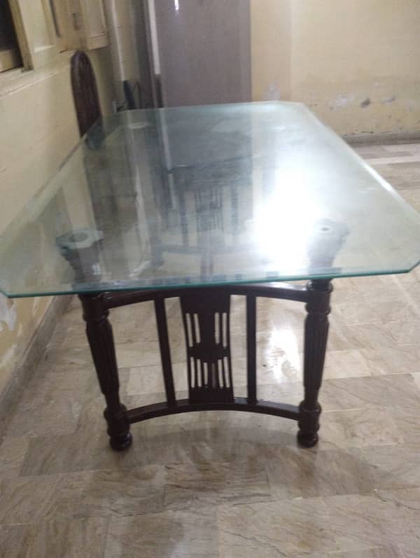 glass dining table available for sale 2