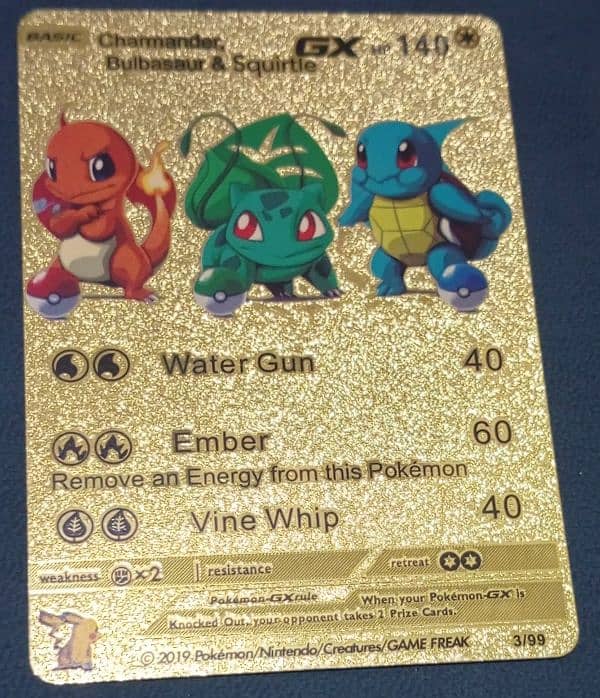 POKEMON CARDS GOLDEN FOIL 3