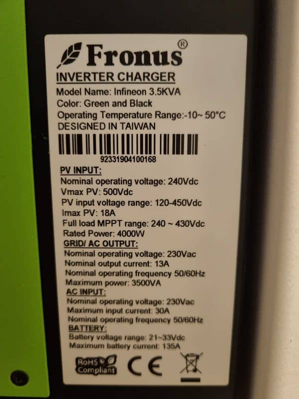 Fronus Infineon 3.5 KVA. Genuine Infineon Board 1