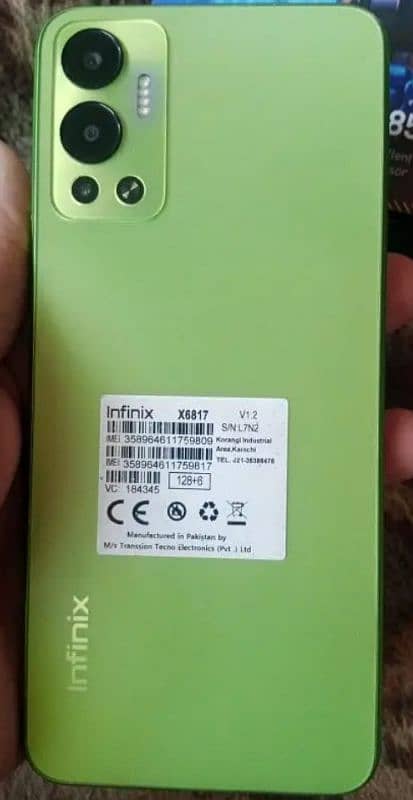 Infinix hot 12 with box new condition 6/128 0