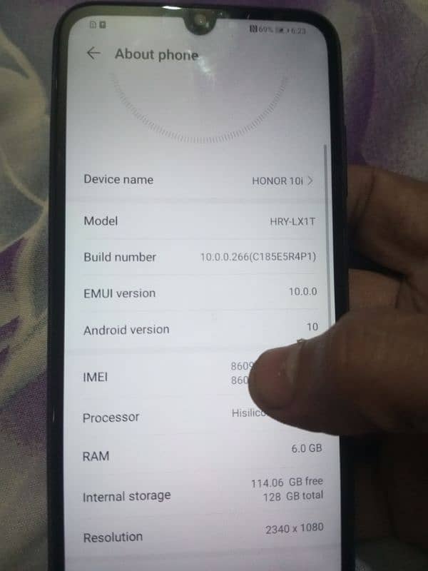 honor 10i 6gb 128gb 5