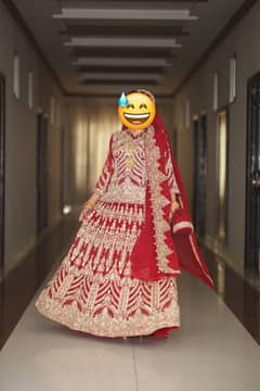 Bridal Dress (lahnga) with jewelry