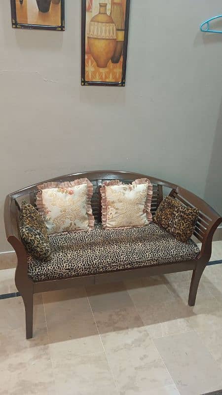 wooden sofa set. 1