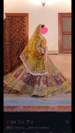 mehandi bridal dress