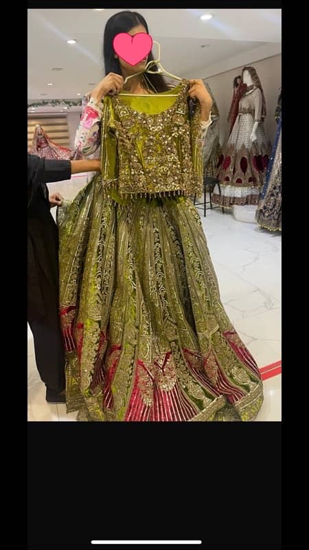 mehandi bridal dress 1