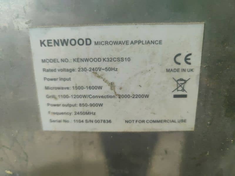 kenwood microwave good condition 5