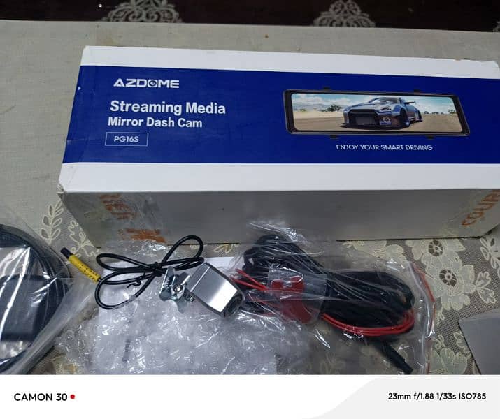 azdome mirror dashcam backcamera gps 32gb card cheap price 0