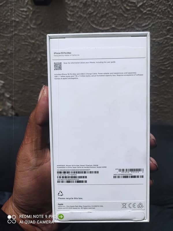 Iphone 16 Pro Max 256 gb 14