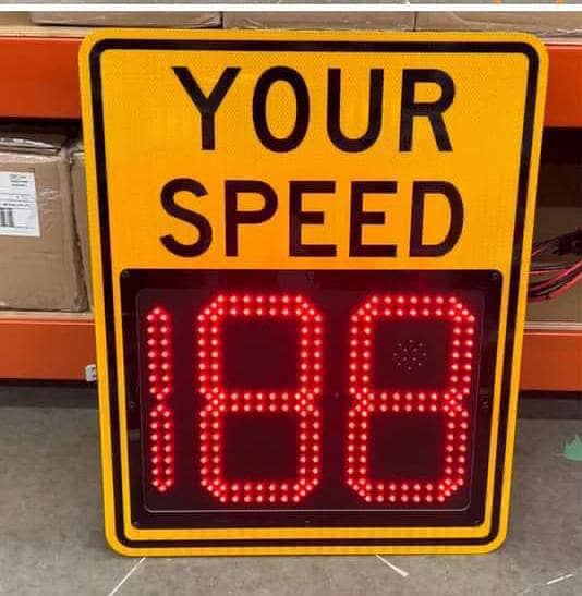 Installation of Radar Speed Sign Boards 1