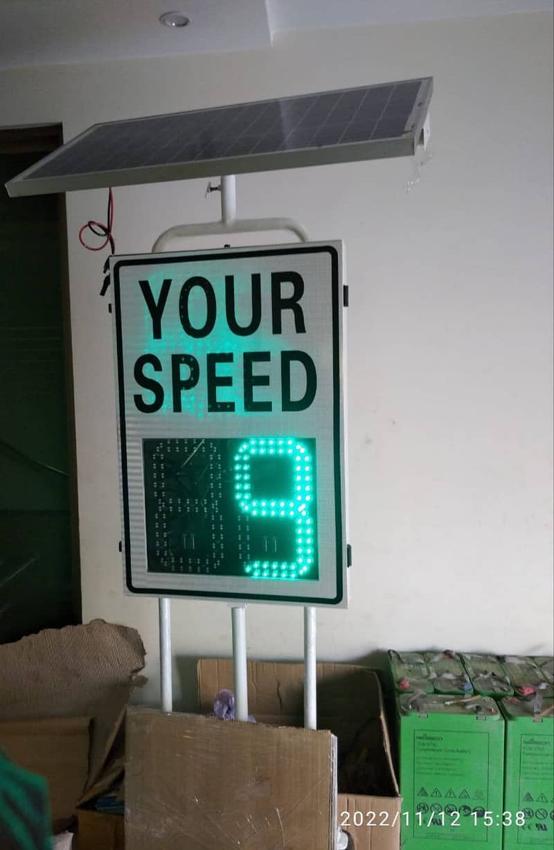 Installation of Radar Speed Sign Boards 3