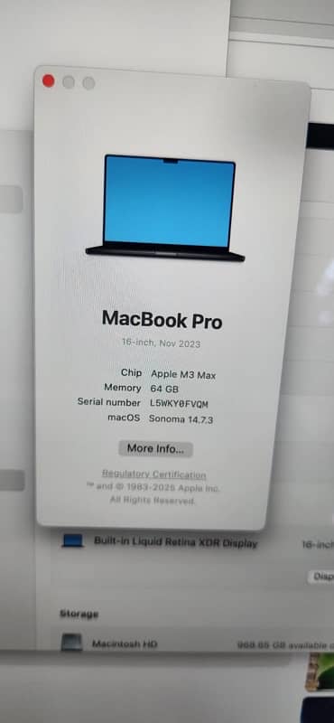 MacBook Pro M3 MAX 64Gb 1TB 40core 18c brand new just 3cycle count 2