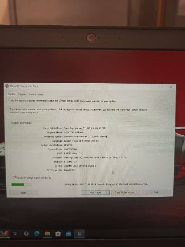 Lenovo i5 6th generation Laptop 4