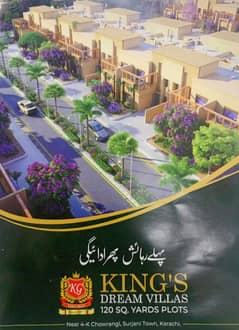 KING'S DREAM VILLAS 120 SQ YARDS BEST LOCATION PLOTS FOR SALE