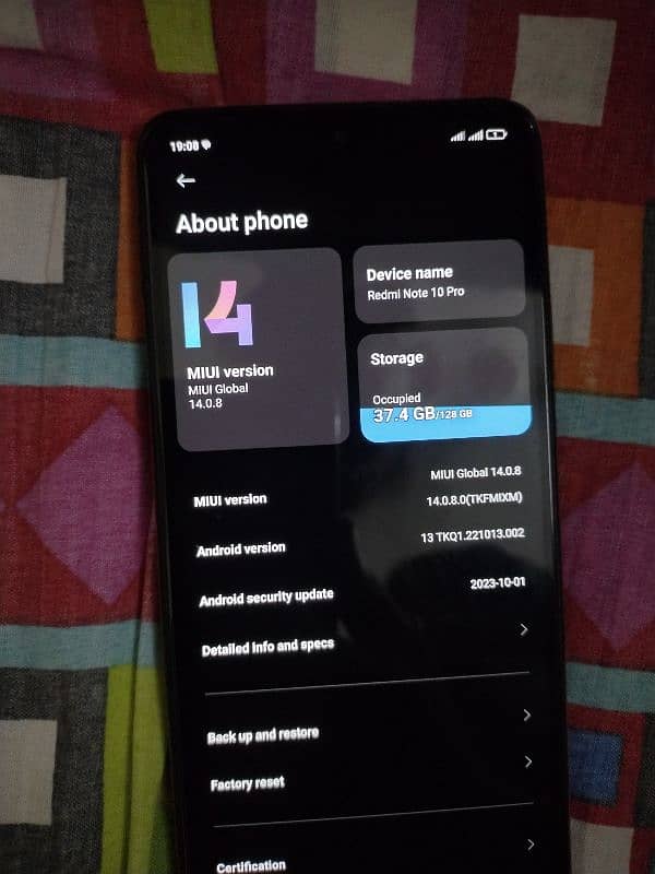 Redmi note 10 pro 8/128 Exchange possible 1