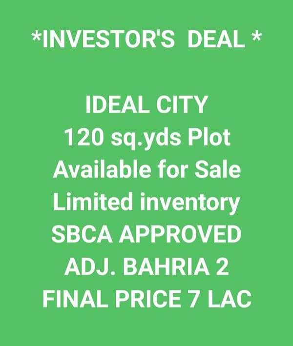 iDEAL CITY ADJ. BAHRIA TOWN~2 3