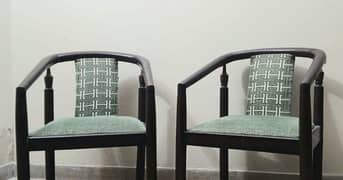 neat and clean pair of chair