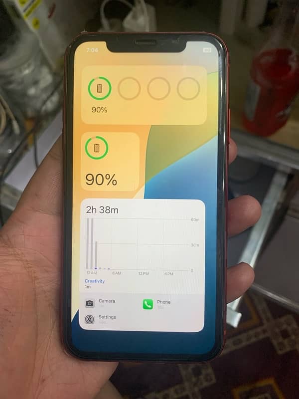 iphone xr urgent sale jv 64 gb water pack 78 health red colour 0